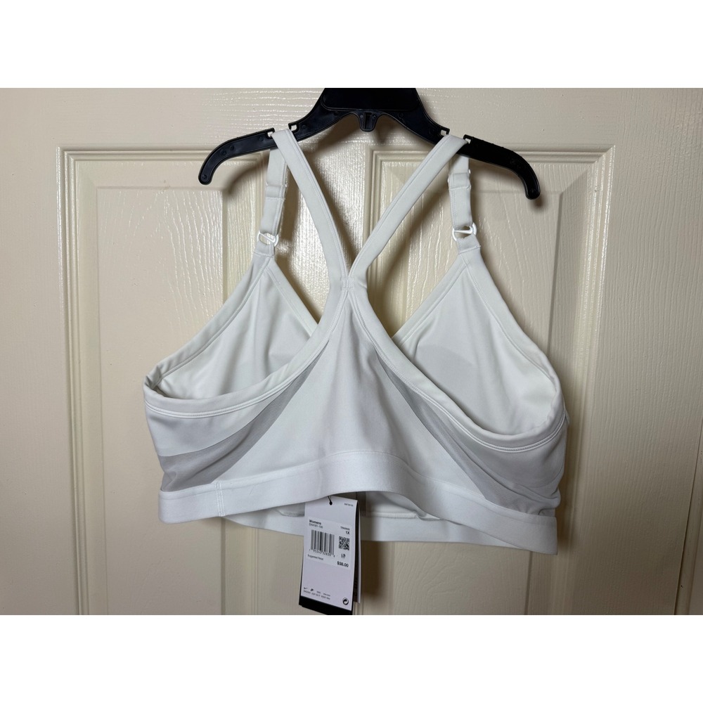 Nike Indy V-Neck Light Support Sports Bra White DN4181-100 Womens 1X - Picture 2 of 10